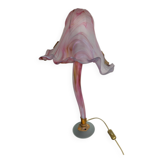 Marchand Paris glass paste lamp, Art Nouveau