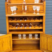 Buffet bar and wine cellar