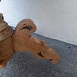 Solid wood pedestal table