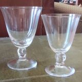 Set of 40 Daum France crystal glasses, Orval model