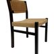 Vintage dining room chairs with papercord seat / 1970 design