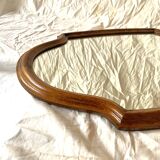 Old carved wooden mirror - 70 cm