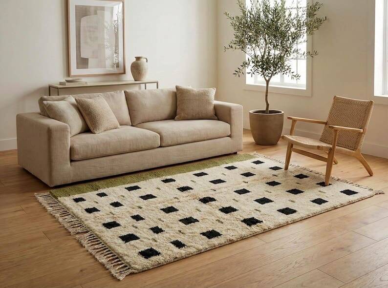 Authentic Moroccan Berber rug custom-made 1.5/2.5 m