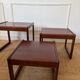 Nest of tables in teak from the 1960s.