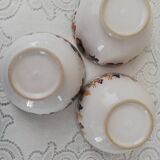 Set 3 large bowls and their sugar bowl, jam maker