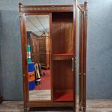 Mahogany and veneer wardrobe – Louis XVI style – Late 19th century