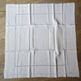 Set of 16 monogrammed linen thread towels