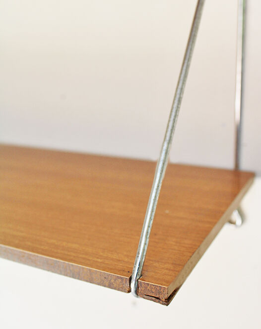 Formica and metal shelf