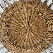 Vintage wicker mirror