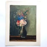 "The Pompom Roses", heliogravure by Raymond Jacquet after Maurice de Vlaminck (1876-1958)