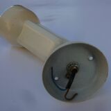 Small wall spot in white metal, vintage 1980