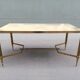 Brass and marble 1960s coffee table