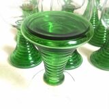 Set of 10 Alsatian Roemer glasses from the 1970s, height 16 cm.