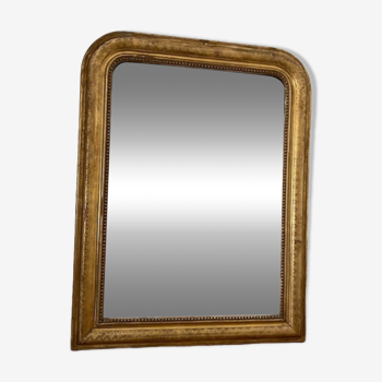 Miroir ancien Louis-Philippe en bois dorée