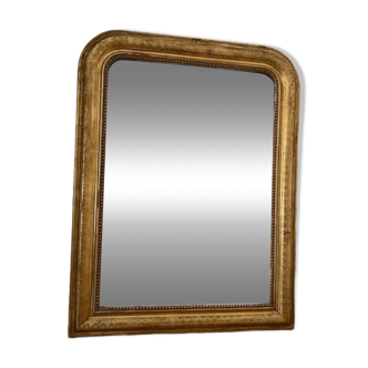 Miroir ancien Louis-Philippe en bois dorée