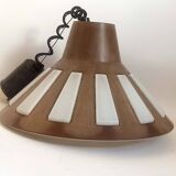 Bakelite pendant light up and down 70s Diameter 40 cm