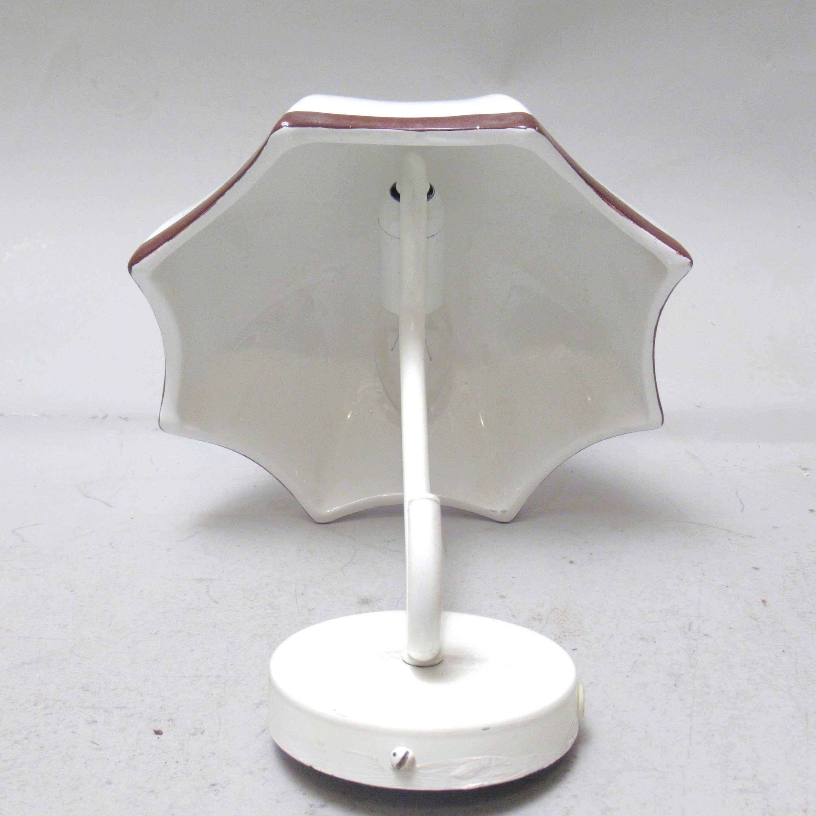 Ceramic wall lamp umbrella 70s