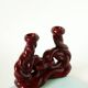 Large woven ceramic candle holder, Bordeaux, 1960