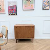 Vintage sideboard with sliding doors