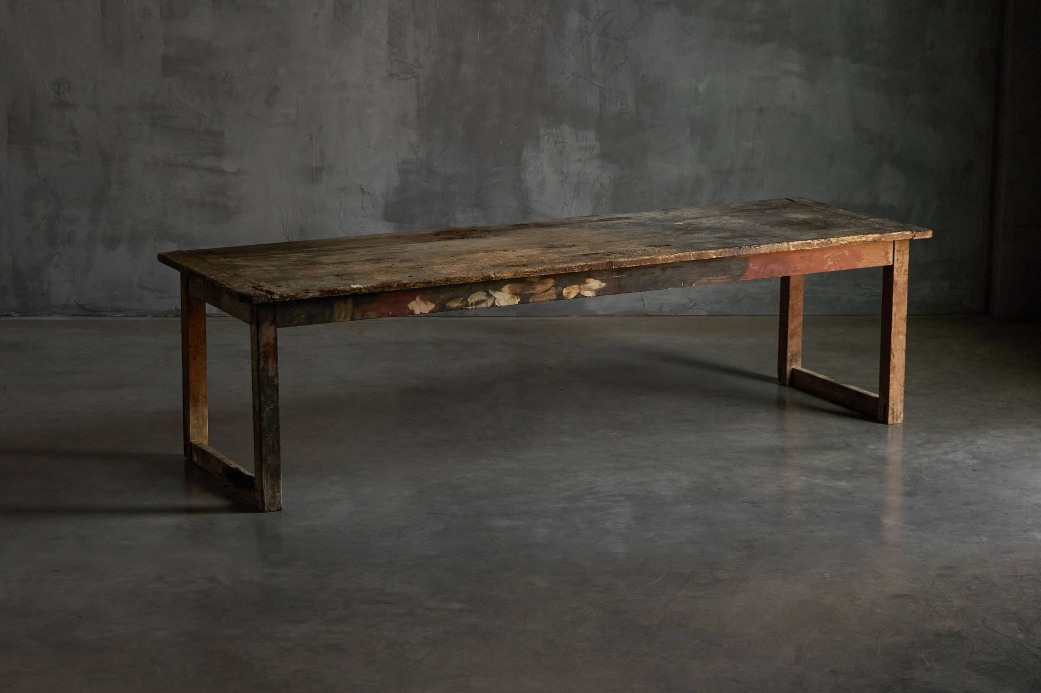 Table à manger rustique primitive, France, années 1900