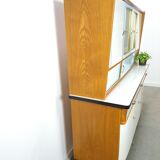 50s vintage kitchen cabinet with brass and formica