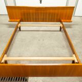 Scandinavian teak bed 1960 140x190 with table and light