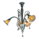 Venetian lustre in grey-blue Murano glass, circa 1930.