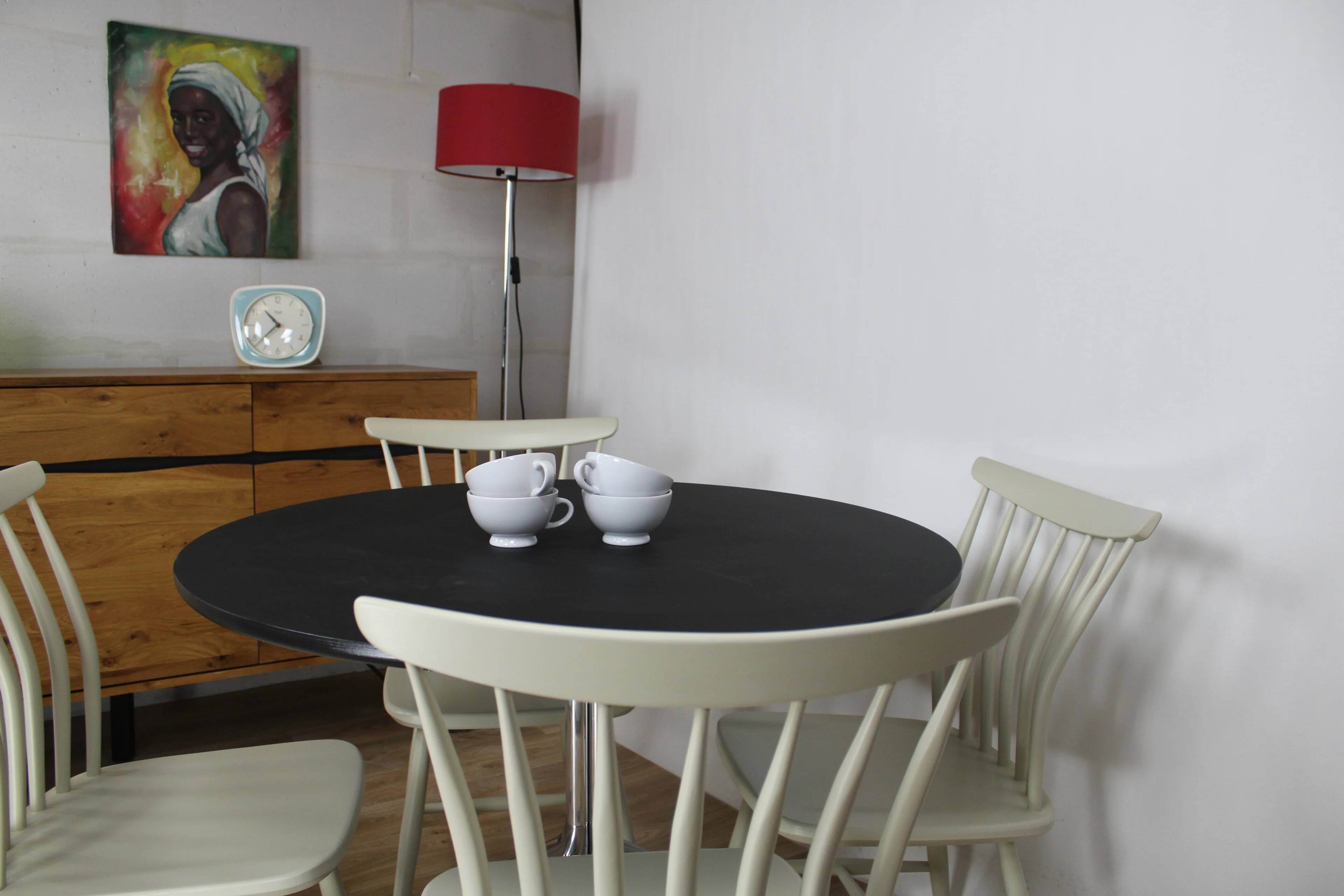 Set of 2 vintage Scandinavian Akerblom chairs in birch, Sweden, 1955.