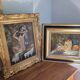 Tableaux,  huile sur isorel B. franco.