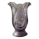 Art Deco vase Brockwitz-Germany in violet glass, signed.