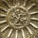 Large brass Art Nouveau fruit bowl