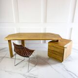 Pierre Chapo, model B40 desk in elm circa 1980.