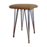 SIF foot stool Eiffel chrome metal