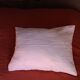 Old white linen cushion monogram