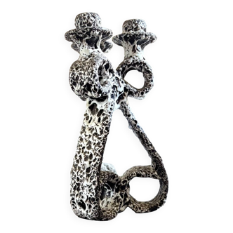 Chandelier with 3 lights by Marius Giuge, Vallauris 1960