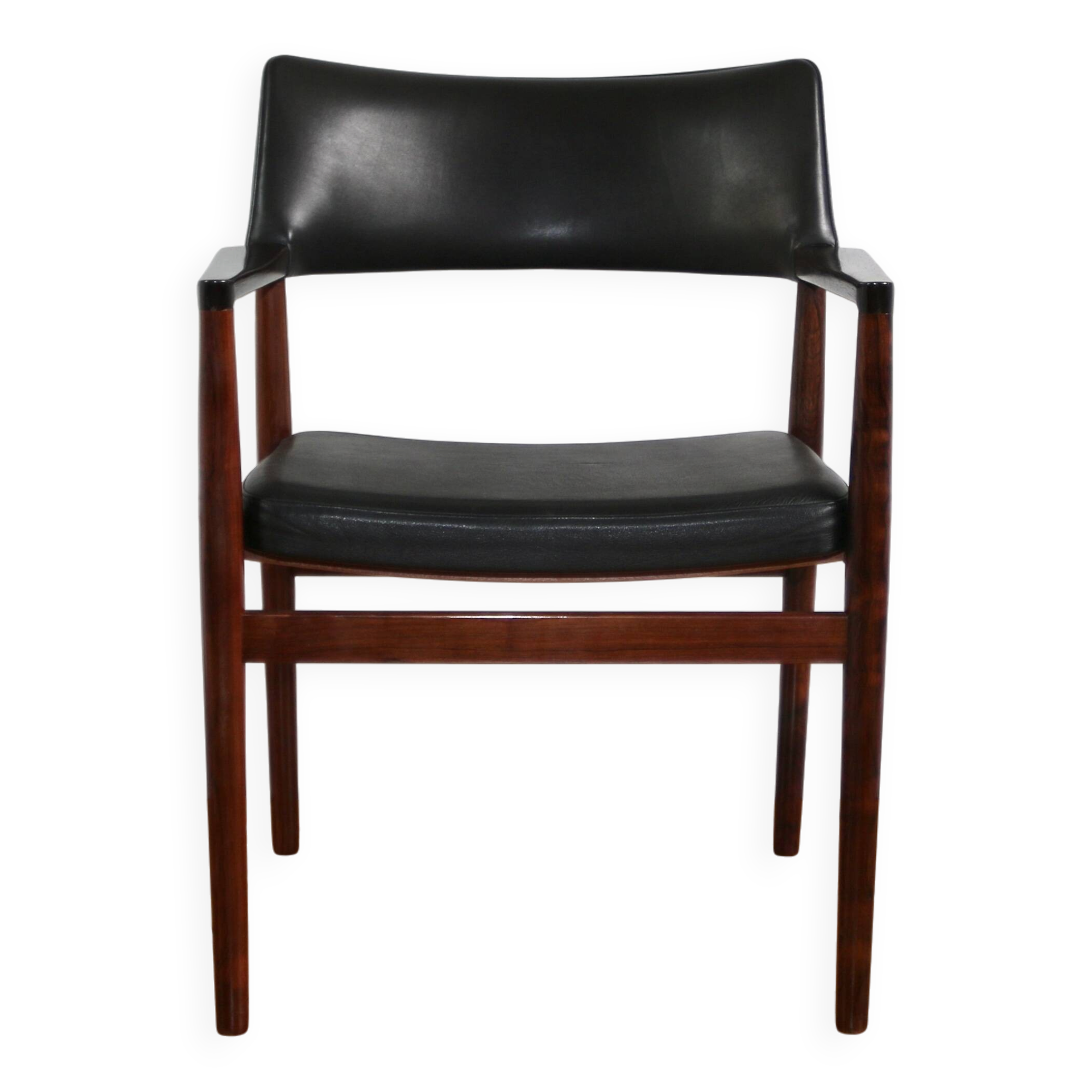 Fauteuil scandinave vintage palissandre Erik Worts, 1960