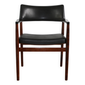 Vintage Scandinavian armchair in rosewood by Erik Worts, 1960.