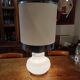 Vintage 1970s White Opaline Lamp