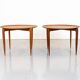 Pair of Danish Teak Model 4508 Tray Tables by Fritz Hansen, 1950s