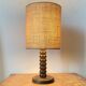 Wooden table lamp, France 1940s