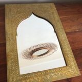 Miroir orientale en laiton ajouré