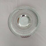 Plat piédouche métal argenté