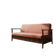 Burgundy folding sofa bed by Edmund Homa, mid-century modern, 1960s, Czechoslovakia, 200 × 88 × 80 cm