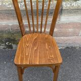 Lot de 4 chaises viennoise bois courbé restaurant paris bistrot baumann 70s
