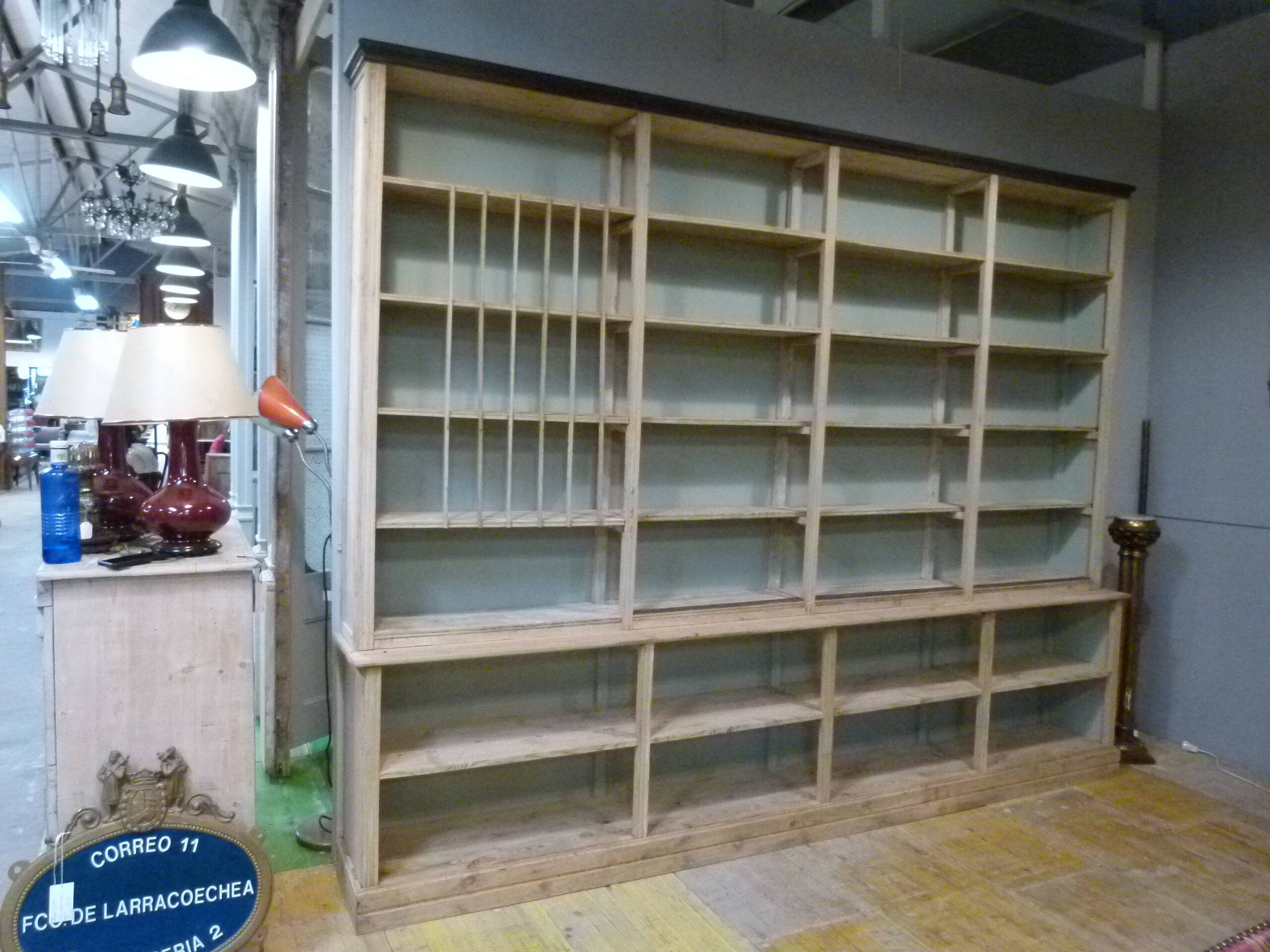 20th century solid wood bookcase
