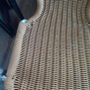 Chaises scoubidou et aluminium