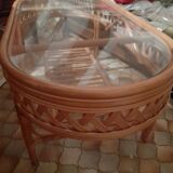 rattan coffee table
