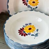 Service assiettes creuses anciennes salins