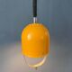 Vintage yellow Space Age suspension, Mid-Century Modern pendant lamp.