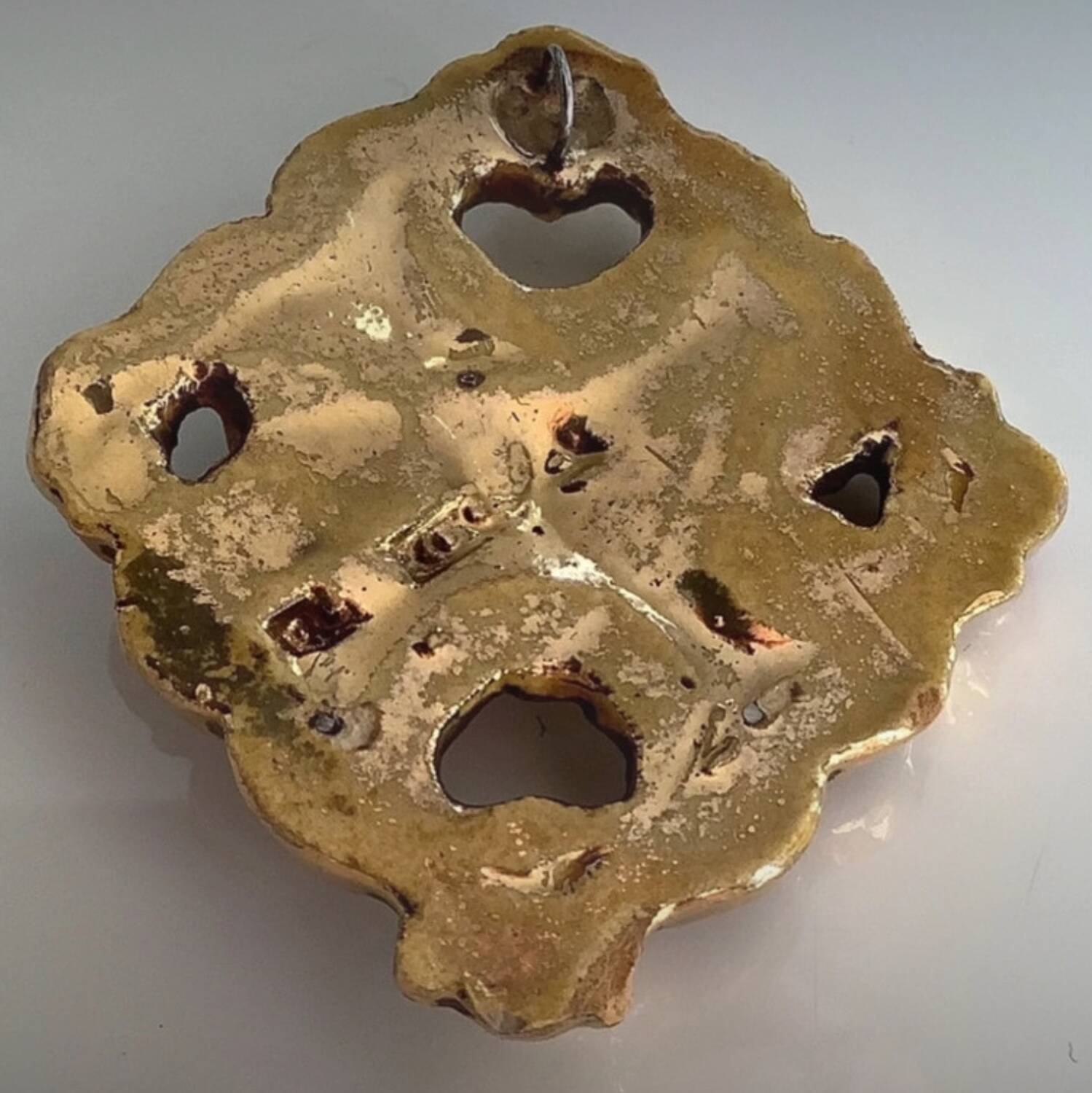 Marc Roussel Polychrome Ceramic Cross